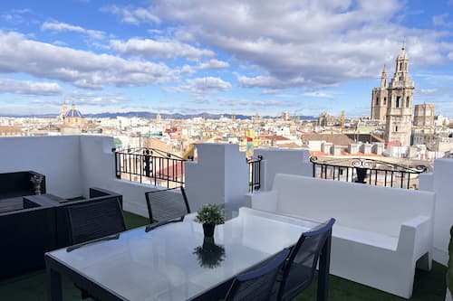 Klassiek appartement | Terras