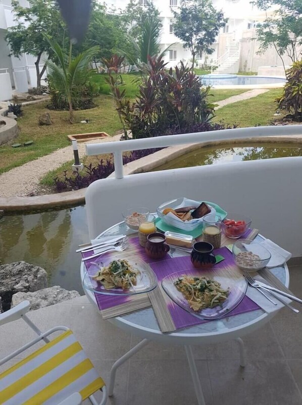 Outdoor dining - Lovely Studio "paraiso de Cozumel" (San José)