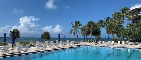 A heated pool
