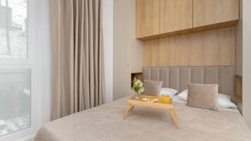 Departamento, 1 habitación, balcón | 1 habitación y ropa de cama