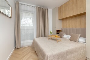 1 غرفة نوم وملاءات أسرّة