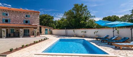 Una piscina riscaldata