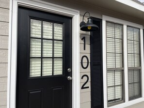 Exterior detail - Cozy Duplex Style Cabin on Lake Texoma: Cabin 102 (Denison)