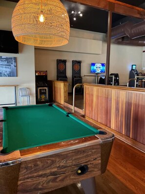 Game room - Duplex Style Cabin on Lake Texoma: Cabin 206 (Denison)