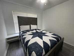 2 bedrooms, bed sheets