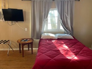 1 soveværelse, sengetøj