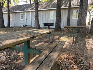 屋外ダイニングエリア