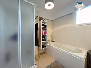 Shower, hair dryer