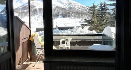 Sestriere apartment in residence with veranda