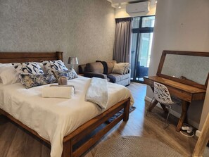 1 bedroom, iron/ironing board, WiFi, bed sheets - The Capital Trilogy Menlyn Maine Residences One Bedroom Apartment 721 (Pretoria)