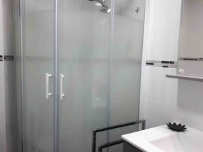 Shower, hair dryer