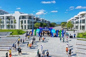 Outdoor banquet area