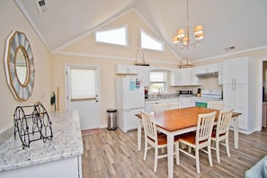 Fridge, microwave, dishwasher, coffee/tea maker - Vitamin Sea, Almost Oceanfront House in Emerald Isle, NC! (Emerald Isle)