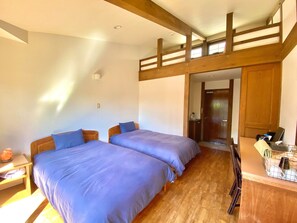 1 slaapkamer, een bureau, gratis wifi, beddengoed