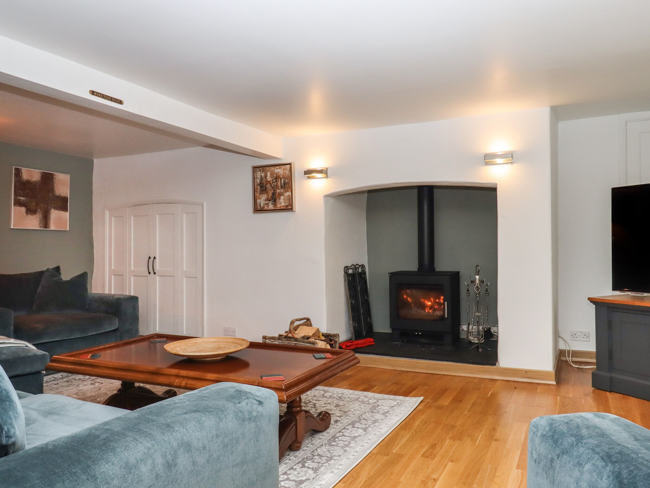 Fireplace, video-game console