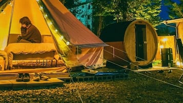 Overnatningsstedets område