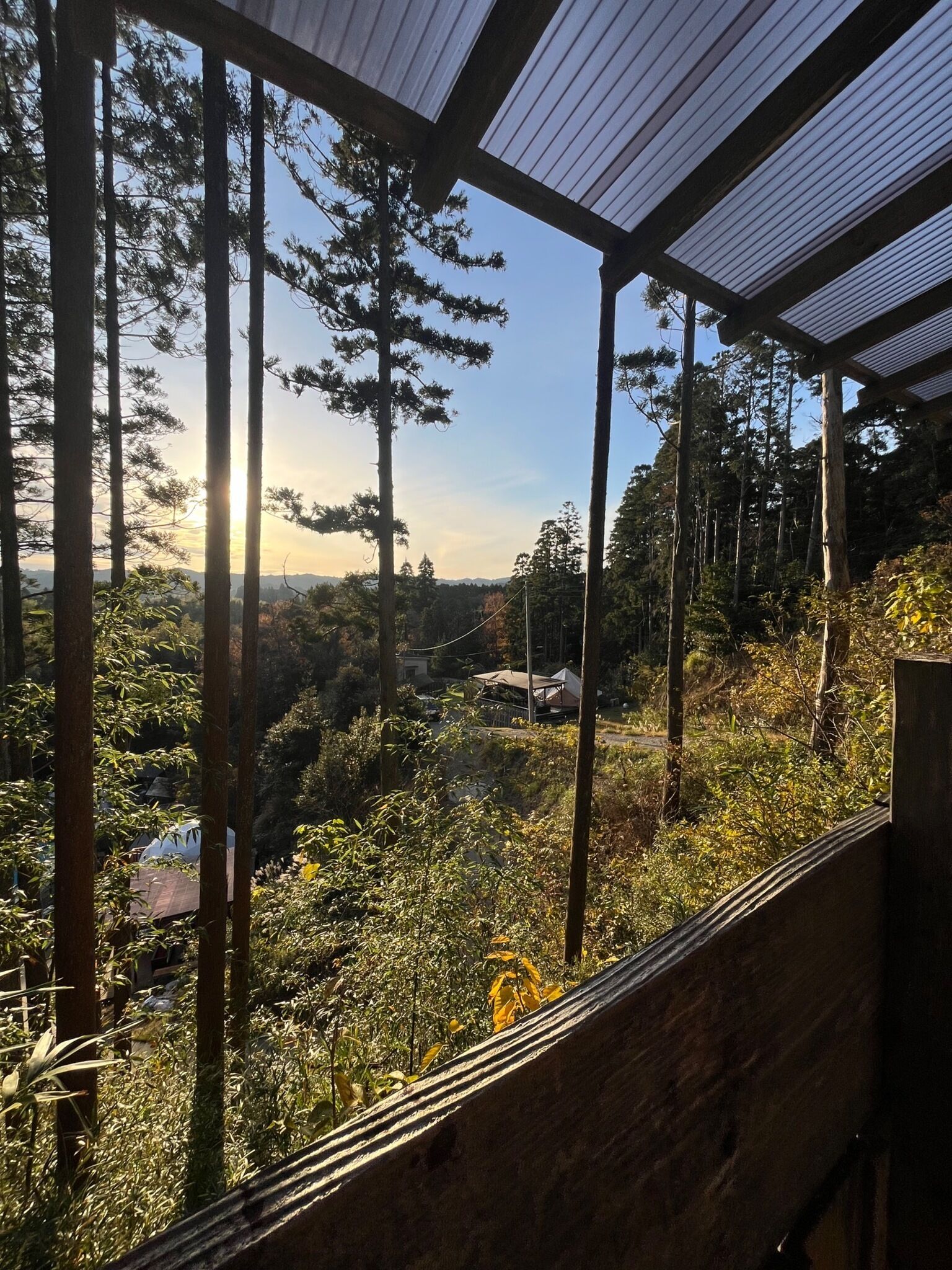 Vue depuis l’hébergement