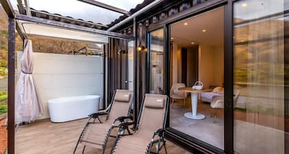 RMOGAMI B Type RoomTwo Double Beds OpenAir Bathtub Private Sauna / Mogami-gun Yamagata