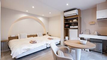 1 slaapkamer, een bureau, gratis wifi, beddengoed