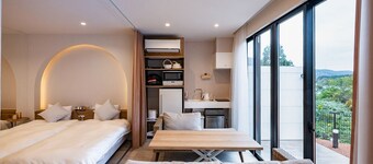 RMOGAMI  A Type RoomFamilyfriendly Private Sauna 4 Single Beds / Mogami-gun Yamagata