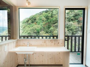 Interior - House with a large terrace and a natural hot spring rock bath / Atami Shizuoka (Atami)