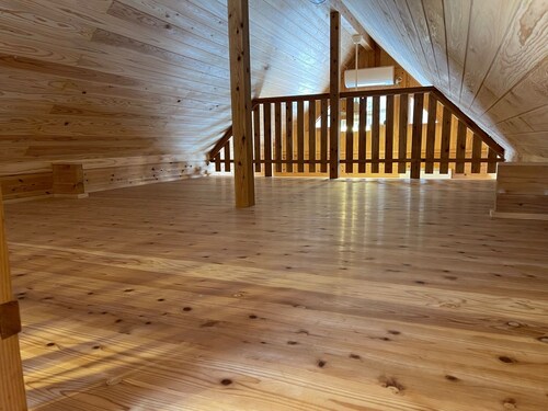 The bedroom has 1 double bed and 2 single beds do / Takashima Shiga