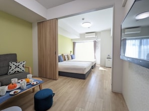 1 多间卧室、免费 WiFi、床单