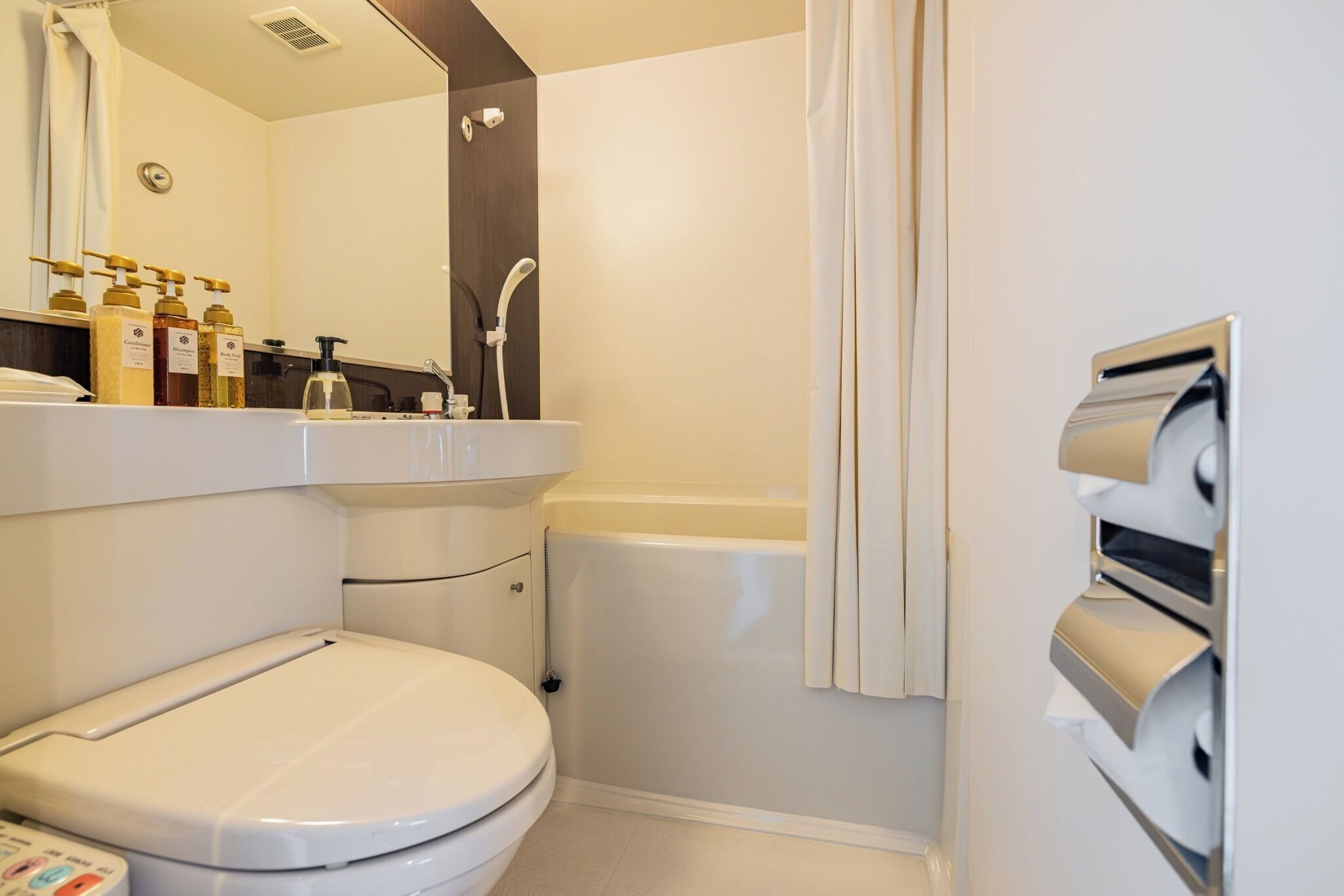 Hair dryer, towels