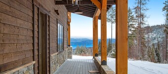 Newly built mountain home with water views, balcony, two kitchens, & W/D