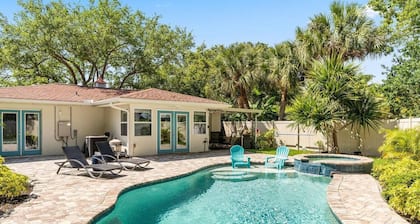 Home with Pool & Hot Tub Close to Beach