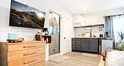 Uptown OKC Studio | $1600/month #03D | Kitchenette + Queen Bed