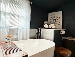 Hair dryer, towels