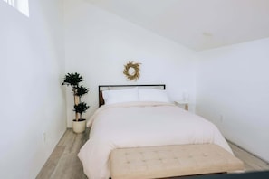 1 bedroom, travel crib, WiFi, bed sheets