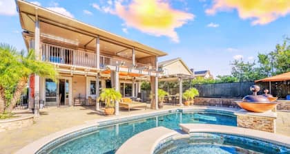 ৎ୭The safty paradiseৎ୭H/w Pool Jacuzzi, 4 bedrooms