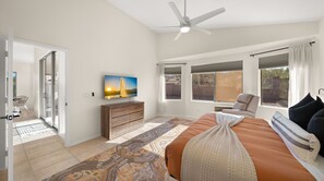 3 habitaciones, tabla de planchar con plancha, cuna de viaje y wifi