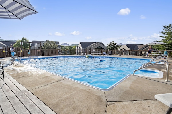 Spend the day lounging at our expansive outdoor pool—where 'vacation mode' means letting the world wait while you soak up the sun and refreshing waters. (seasonal - typically open Memorial Day through Labor Day - please ask for exact dates)