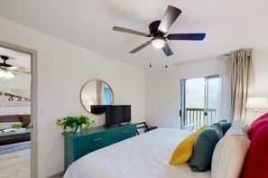 2 bedrooms, iron/ironing board, travel crib, free WiFi