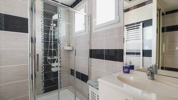 Shower, hair dryer