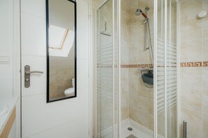 Shower, hair dryer