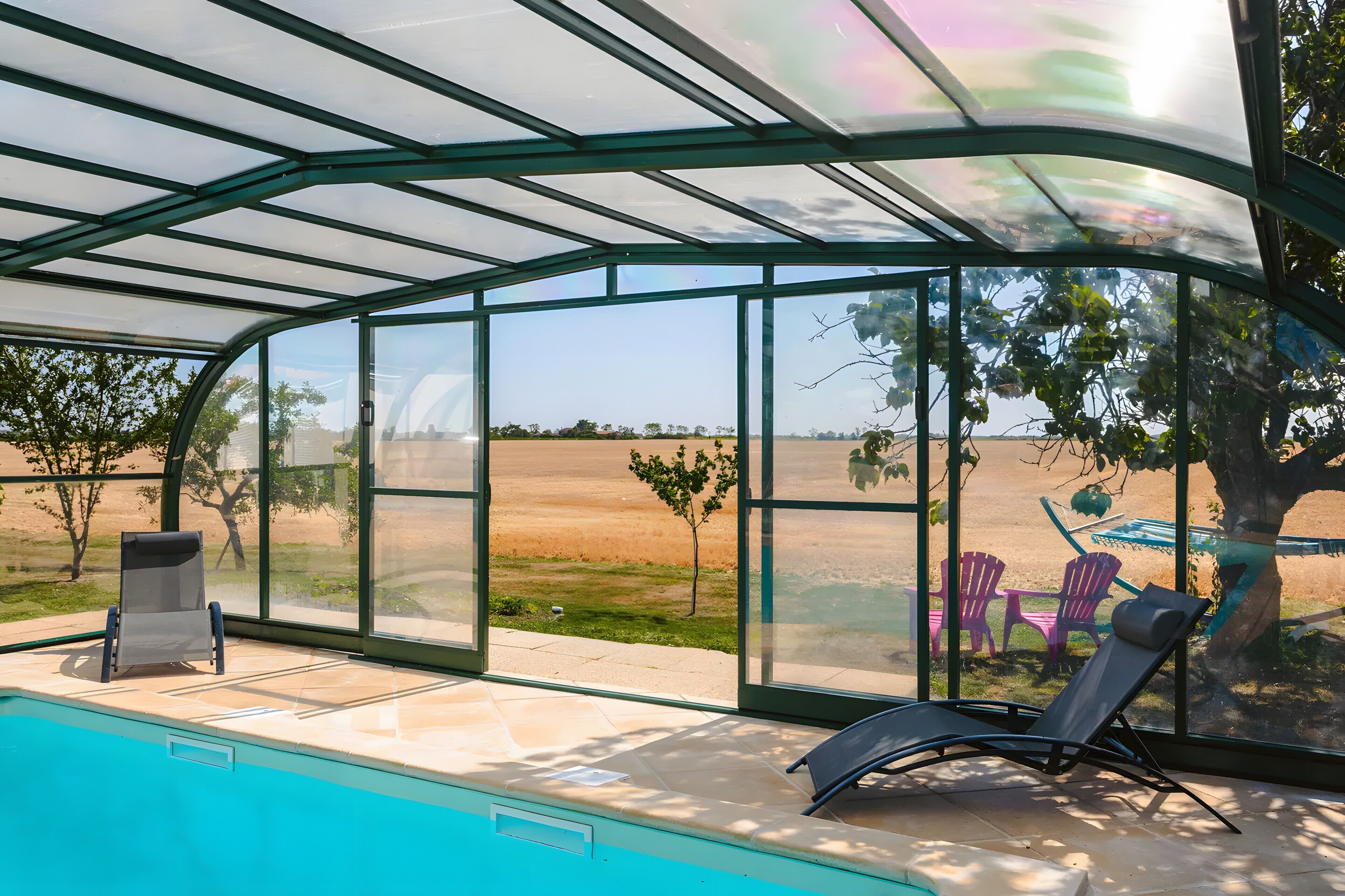 Piscine couverte, piscine chauffée