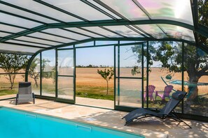 Indoor pool, a heated pool