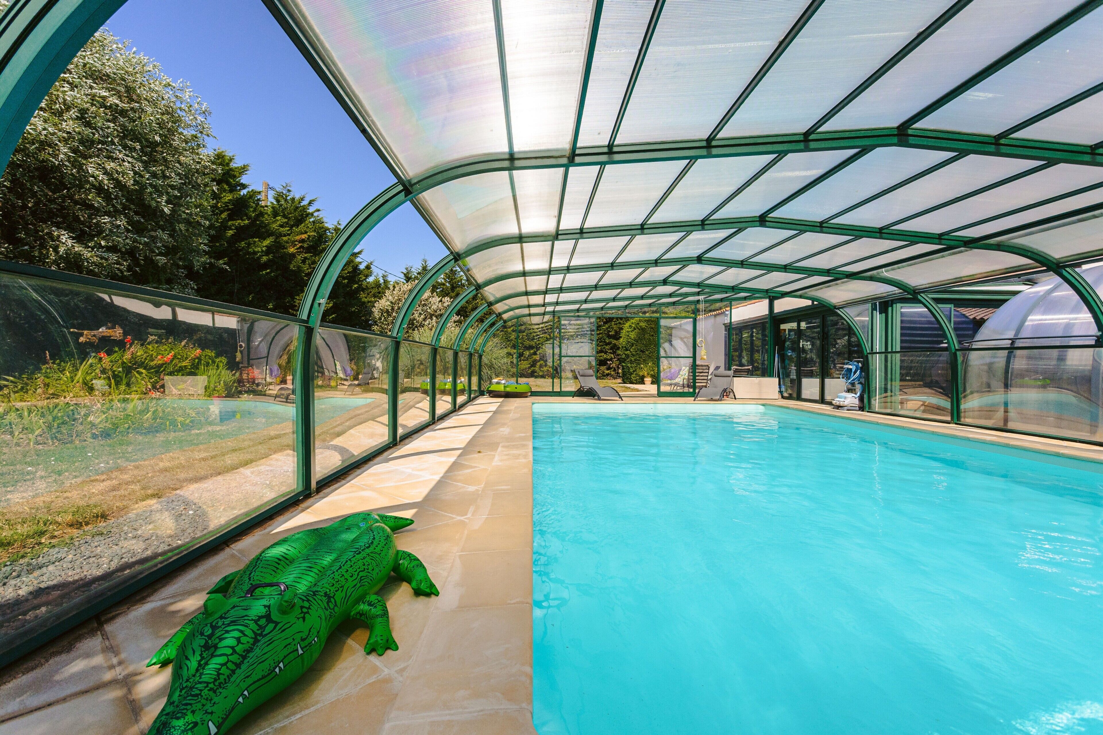 A heated pool