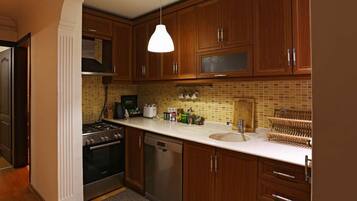 Fridge, oven, toaster