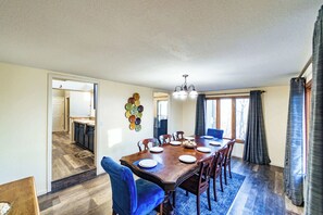 House, Multiple Beds, Pool Access (Serenity Now) | Dining - Serenity Now Quiet 4 BDR Next to Margaritaville! (Osage Beach)