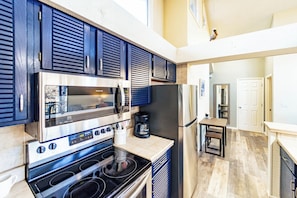 House, Multiple Beds, Pool Access (Serenity Now) | Private kitchen | Fridge, microwave, oven, stovetop