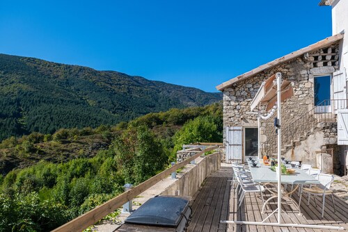 Farmhouse 'La Ferme De Chalas' with Mountain View, Private Pool and Wi-Fi