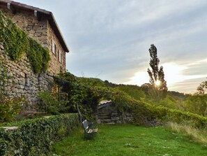 Property grounds - Farmhouse 'La Ferme De Chalas' with Mountain View, Private Pool and Wi-Fi (VALGORGE)