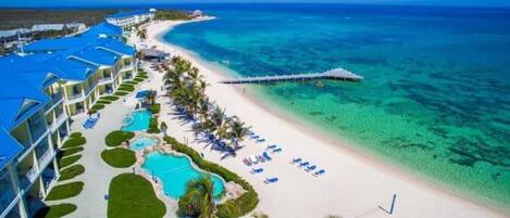 Sun-loungers, beach towels