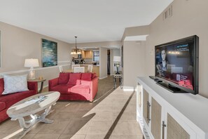 TV - "Sunset Serenity: Recently Renovated 2nd-Floor Oasis with Gulf Views in Beachside One!" at Sandestin Golf and Beach Resort! (Miramar Beach)