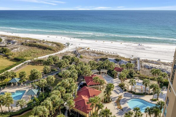 On the beach - "Corner Serenity: East-Facing 1-Bedroom Condo on the 12th Floor of Westwinds!" at Sandestin Golf and Beach Resort! (Miramar Beach)